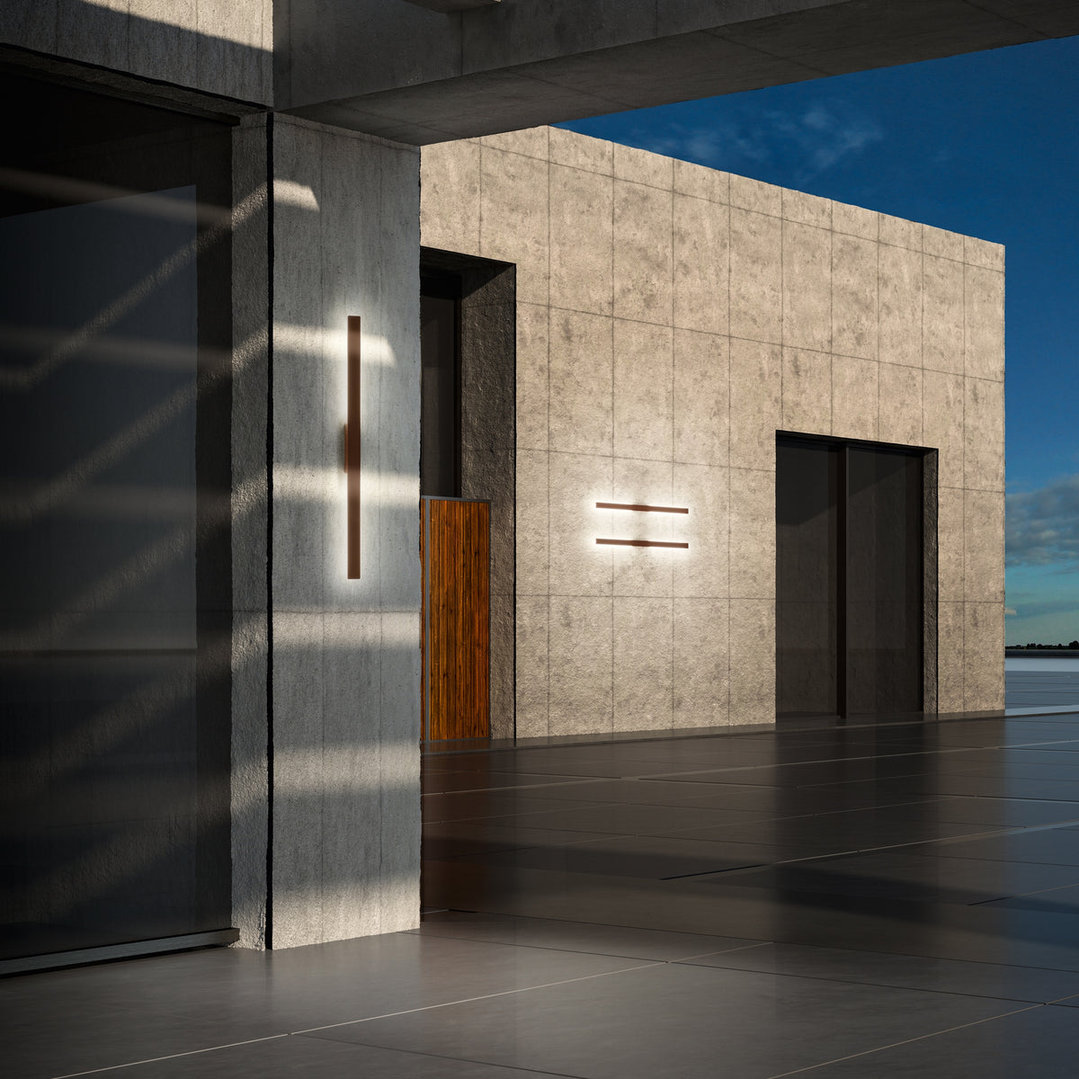 Aplică de exterior Ideal Lux Linea, alb, Ø104 cm, 313474