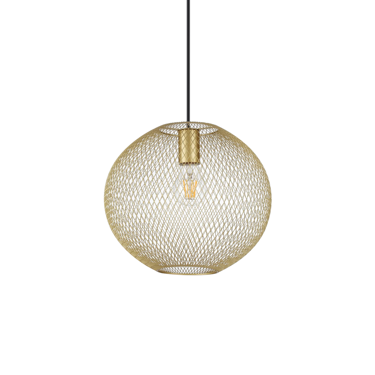 Pendul Ideal Lux Net SP1, auriu, Ø29 cm, 313771