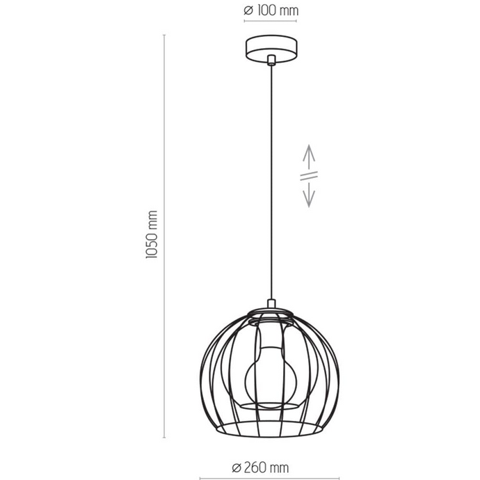 Pendul Universo Black 260 3154 TK 3154