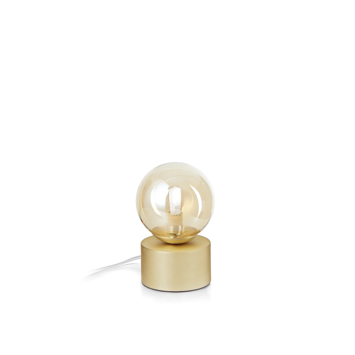 Veioză Ideal Lux Perlage TL1, chihlimbar, 317823