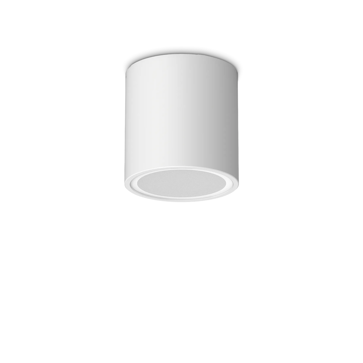 Plafonieră de exterior Ideal Lux Techo PL1 Round, alb, Ø9 cm, 318127