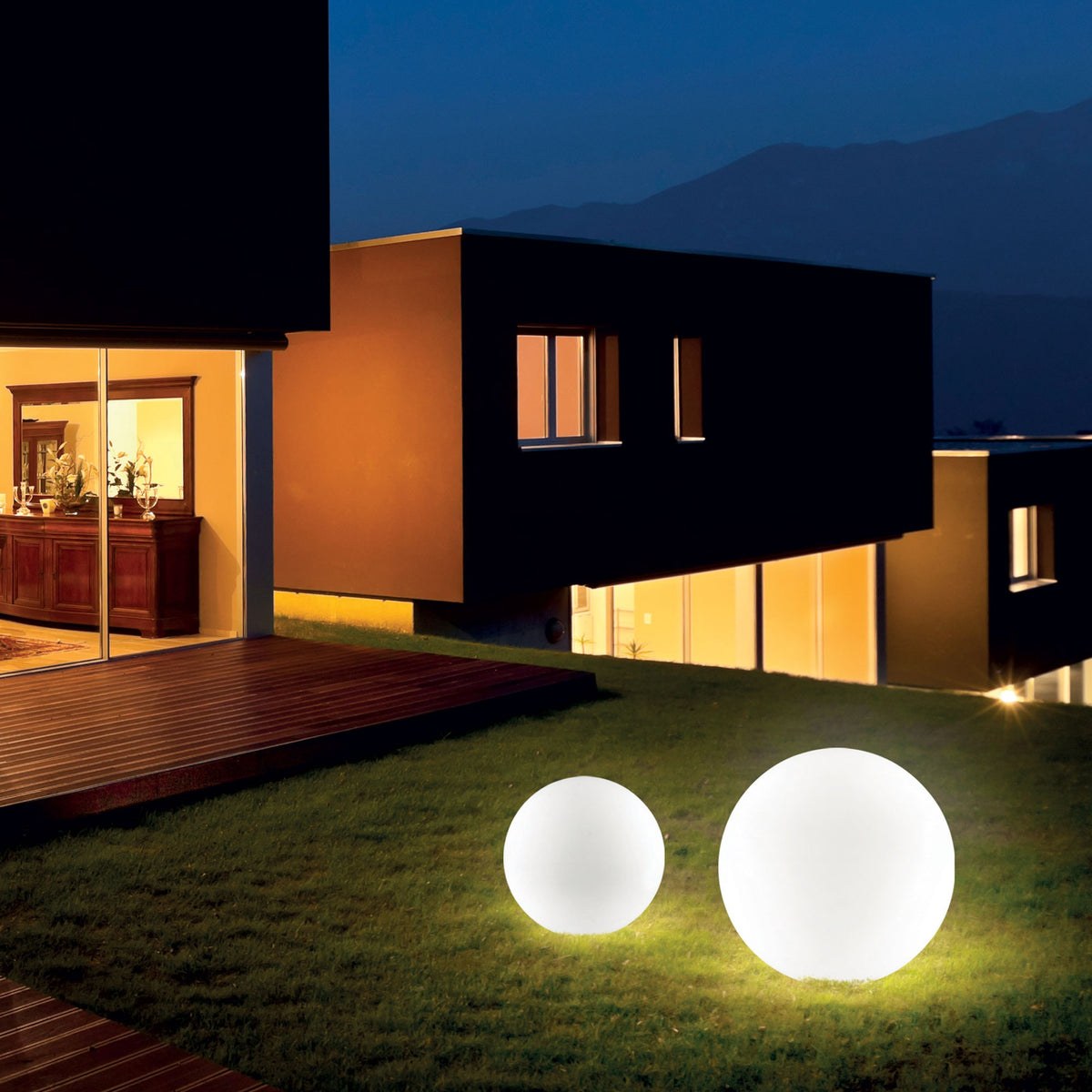 Lampă de exterior Ideal Lux Sole PT1, Ø20 cm, 318820