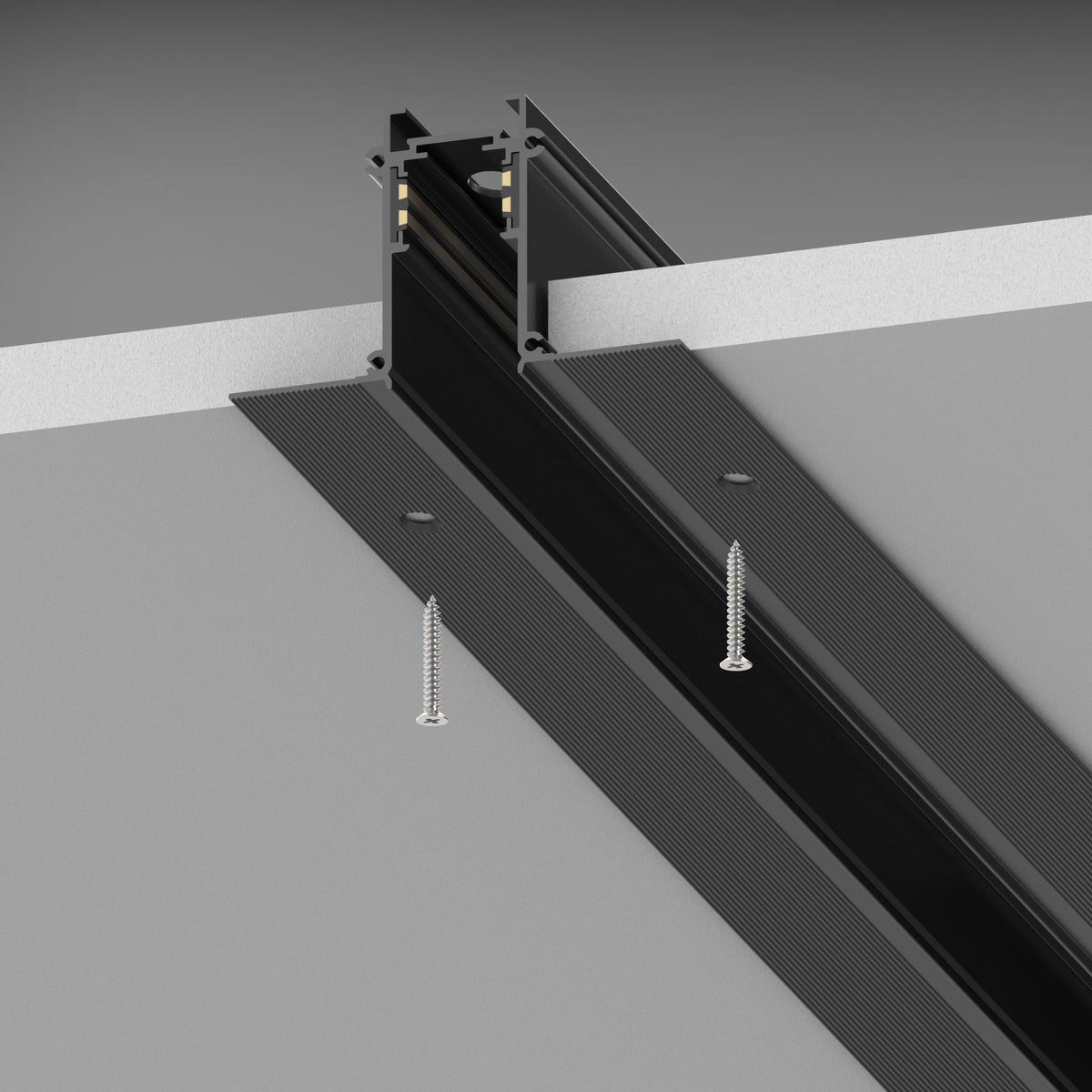 Profil Ideal Lux Ego Profile Recessed Easy 2000 Mm, negru, 320496
