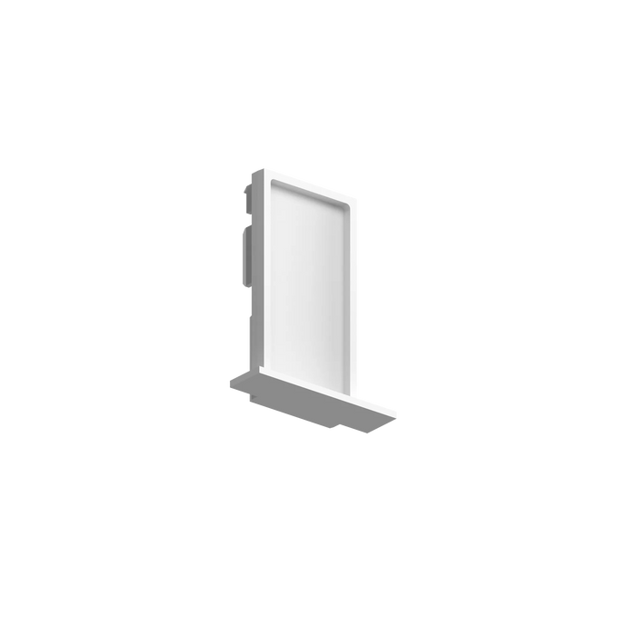 EGO END CAP RECESSED TRIM SENZA FORO WH