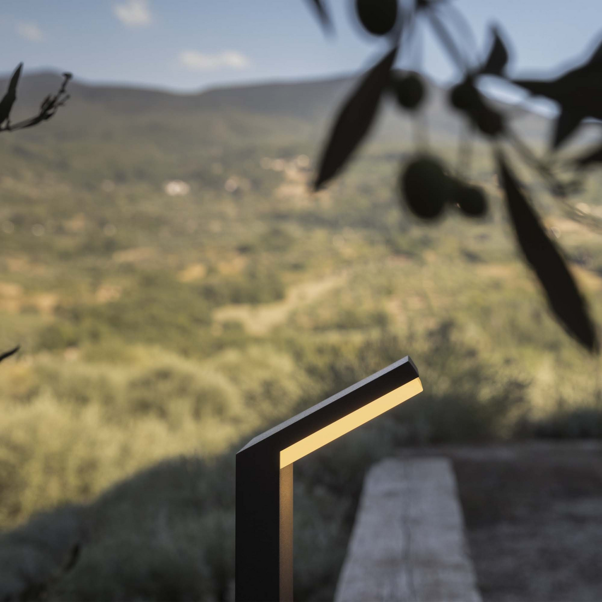 Stâlp de iluminat exterior Ideal Lux Style 4000K, negru, H100 cm, 322216