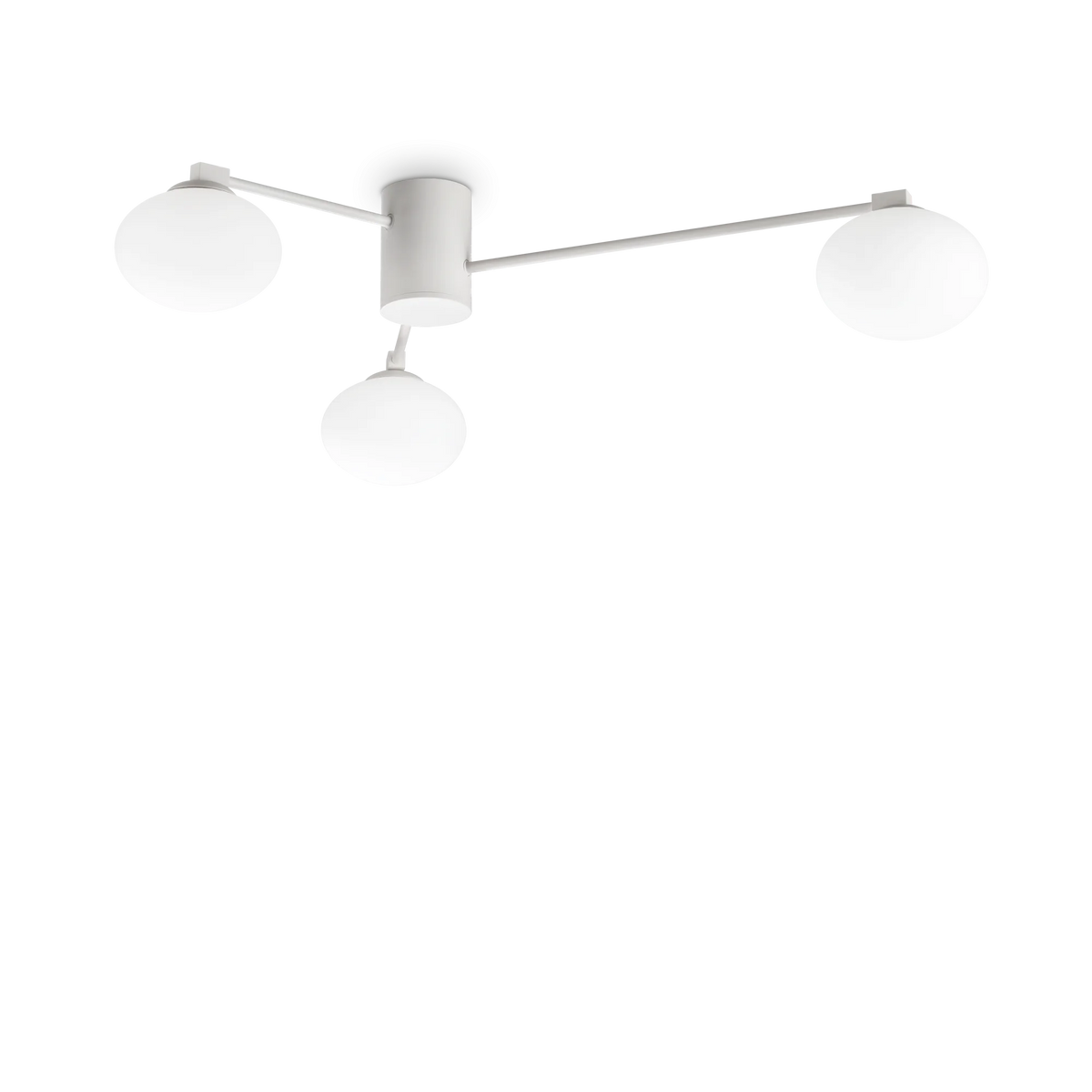 Plafonieră Ideal Lux Hermes PL3, alb, Ø90 cm, 322674