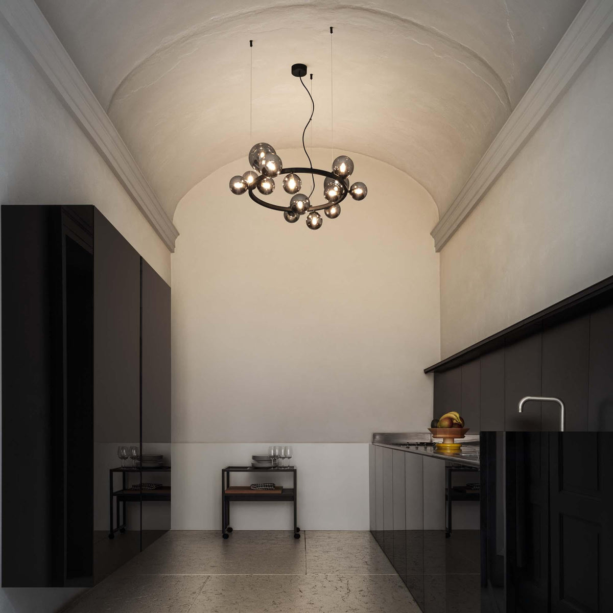 Lustră Ideal Lux Perlage SP14, chihlimbar, 322797
