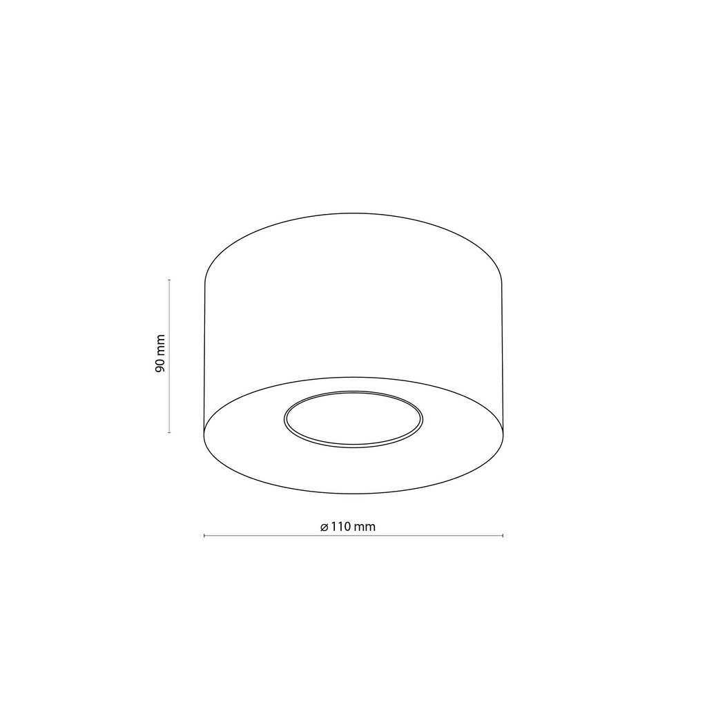 Plafoniera Orion S White 3234