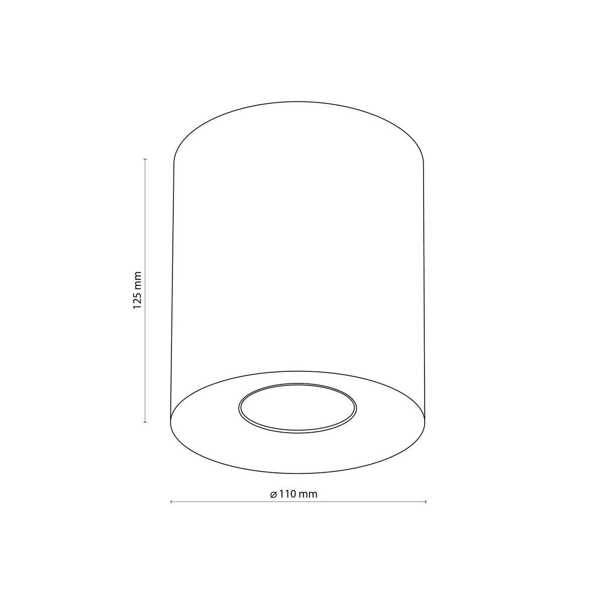 Plafonieră TK Lighting Orion M, alb, 3237