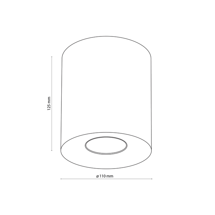 Plafoniera Orion M White 3237