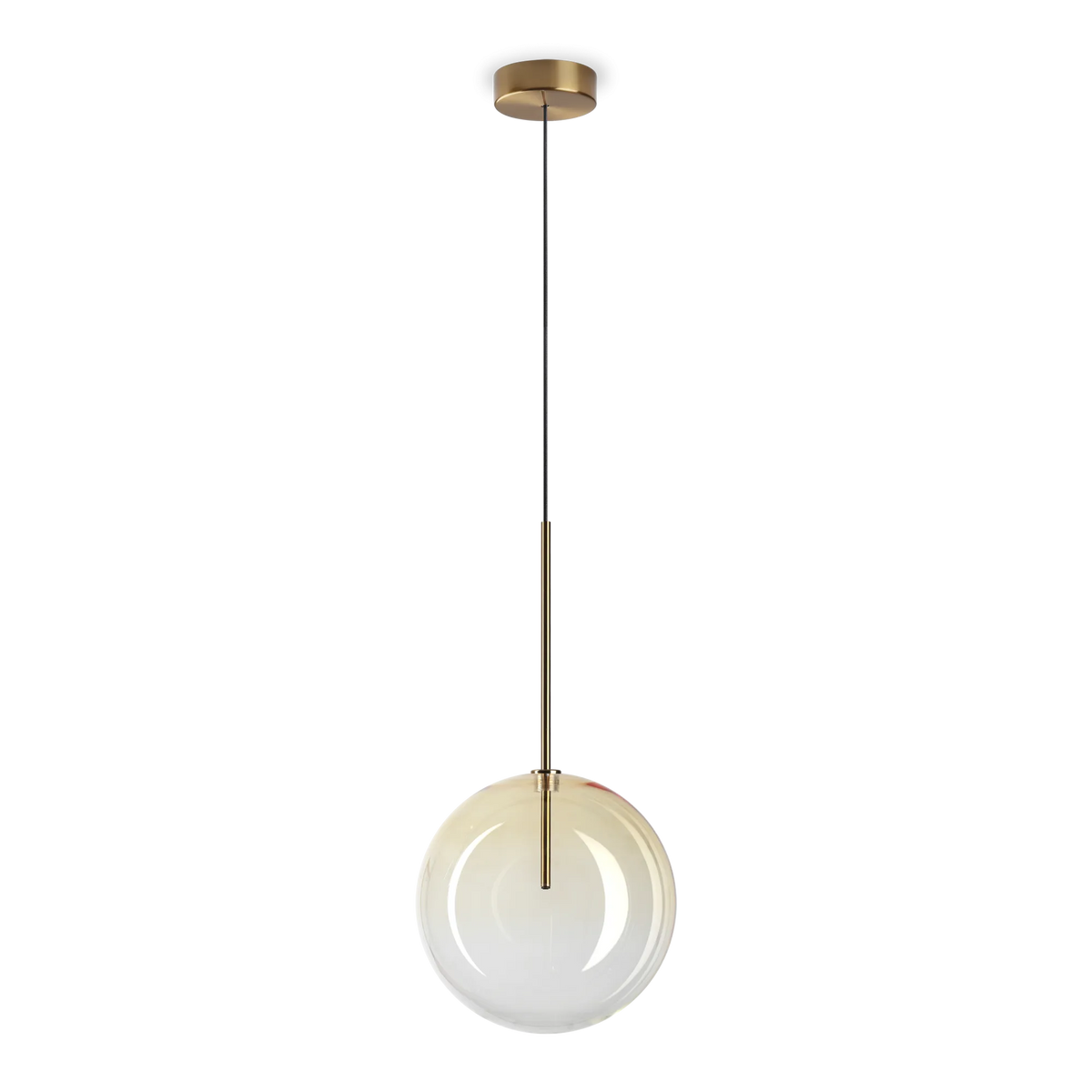 Pendul Ideal Lux Equinoxe SP1, chihlimbar, degradé, Ø25 cm, 326368