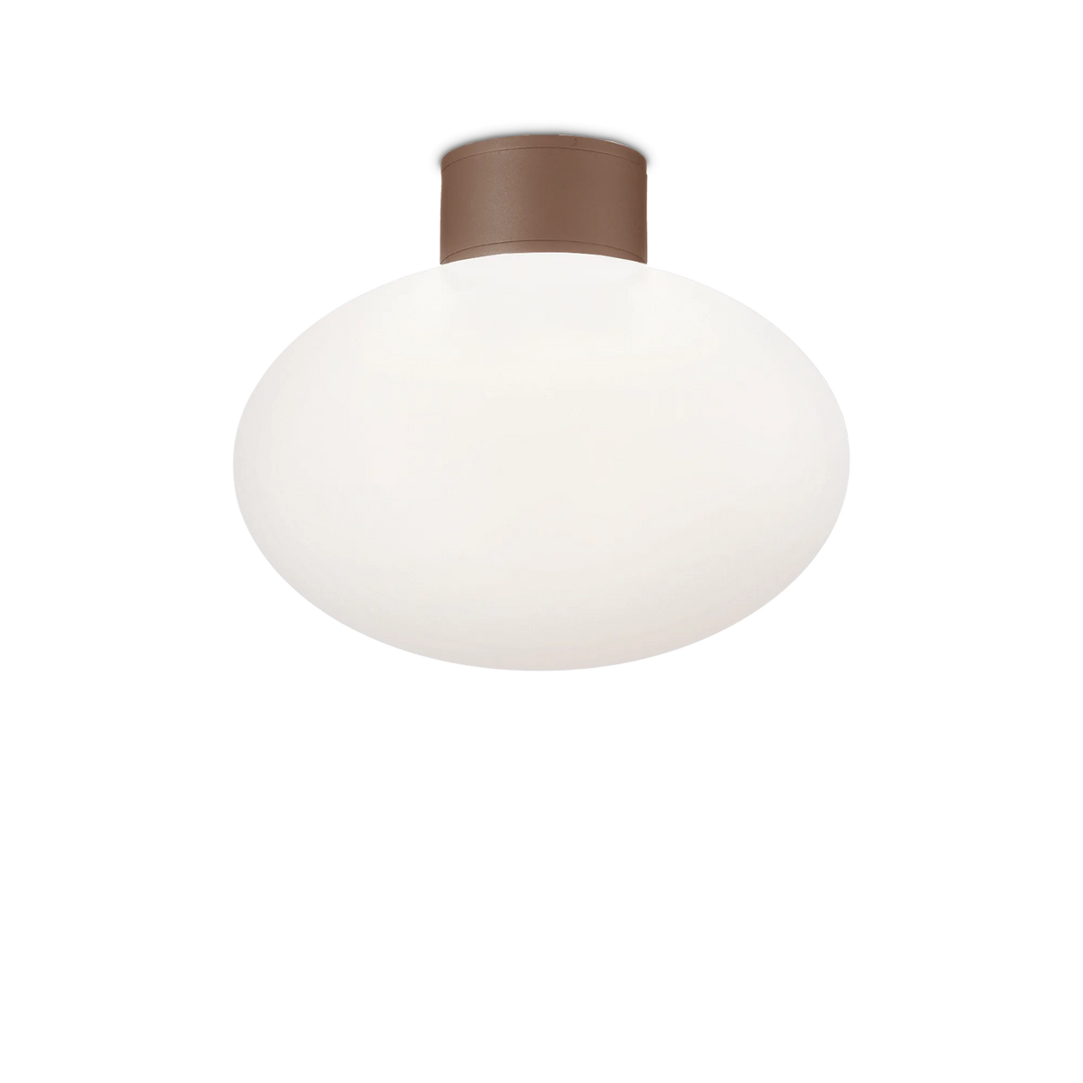 Plafonieră de exterior Ideal Lux Clio MPL1, cafea, 326795