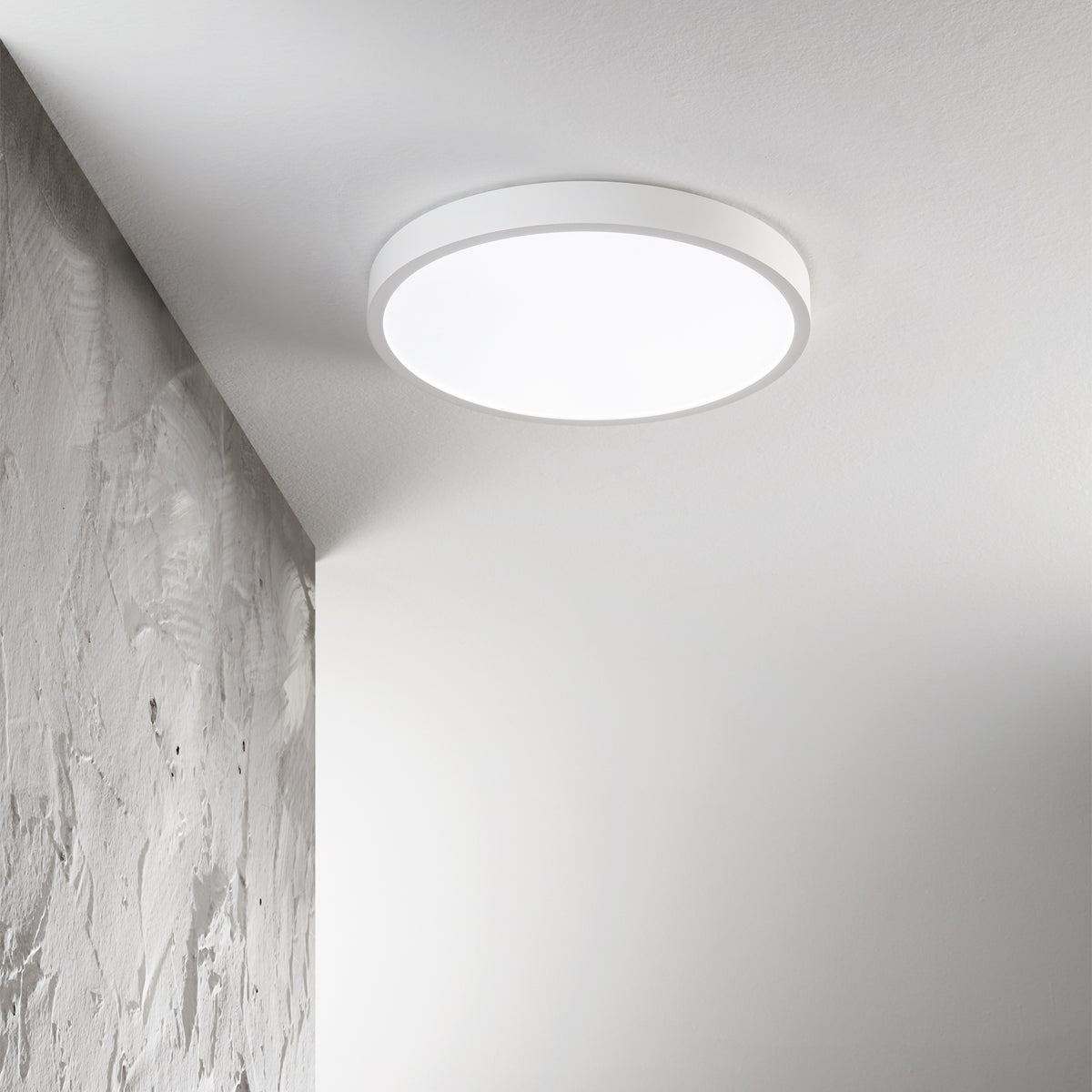 Plafonieră Ideal Lux Ray, alb, Ø60 cm, 327693