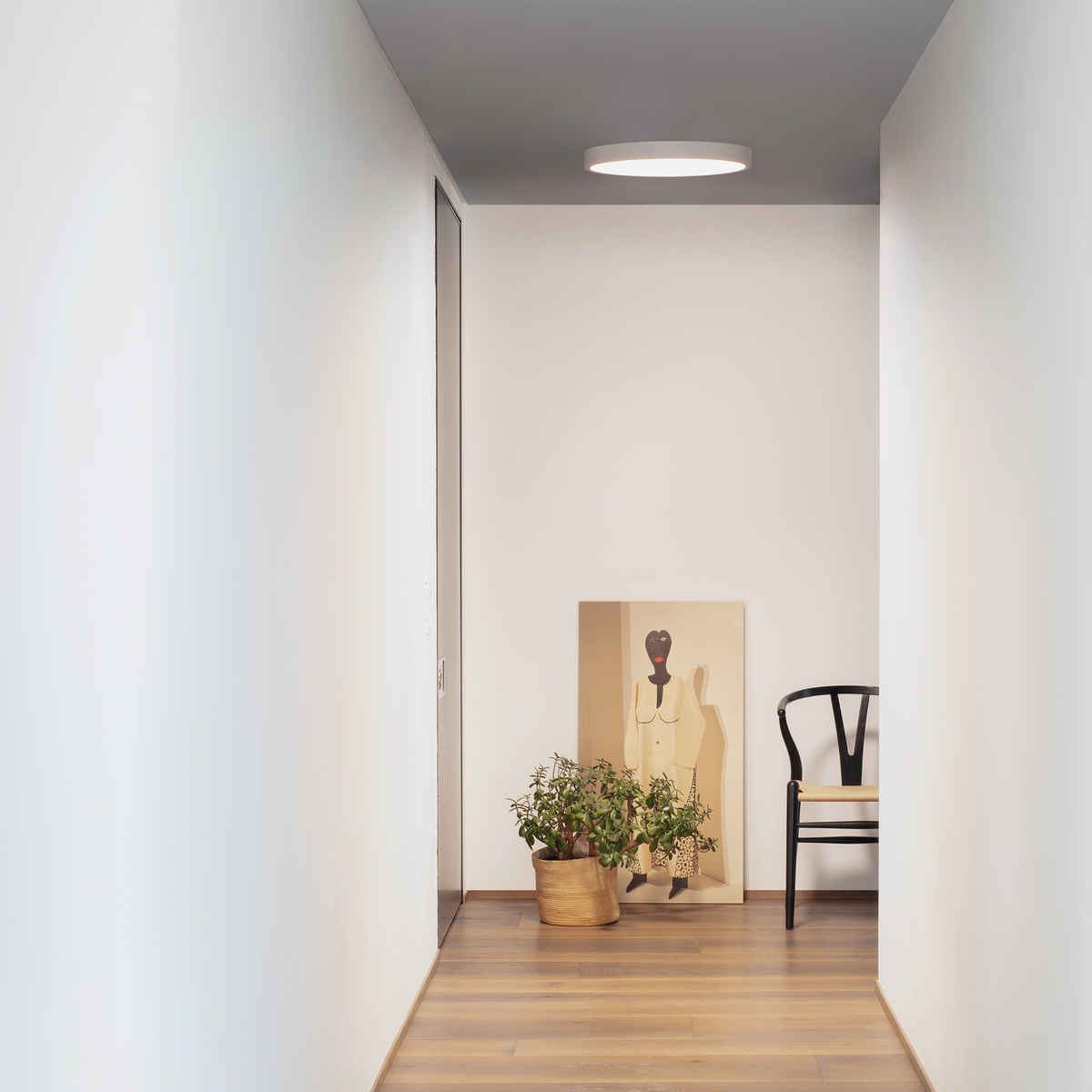 Plafonieră Ideal Lux Ray, alb, Ø60 cm, 327693