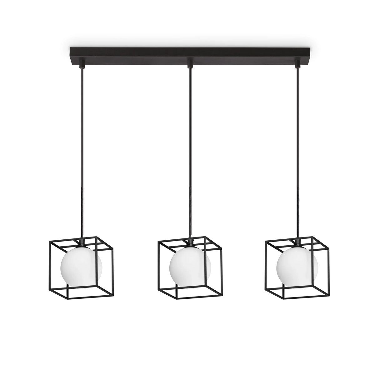 Lustră Ideal Lux Lingotto SP3 Single, negru, 327846
