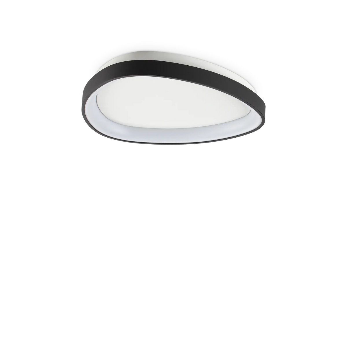 Plafonieră Ideal Lux Gemini ON-OFF 3000K, negru, Ø42 cm, 328027