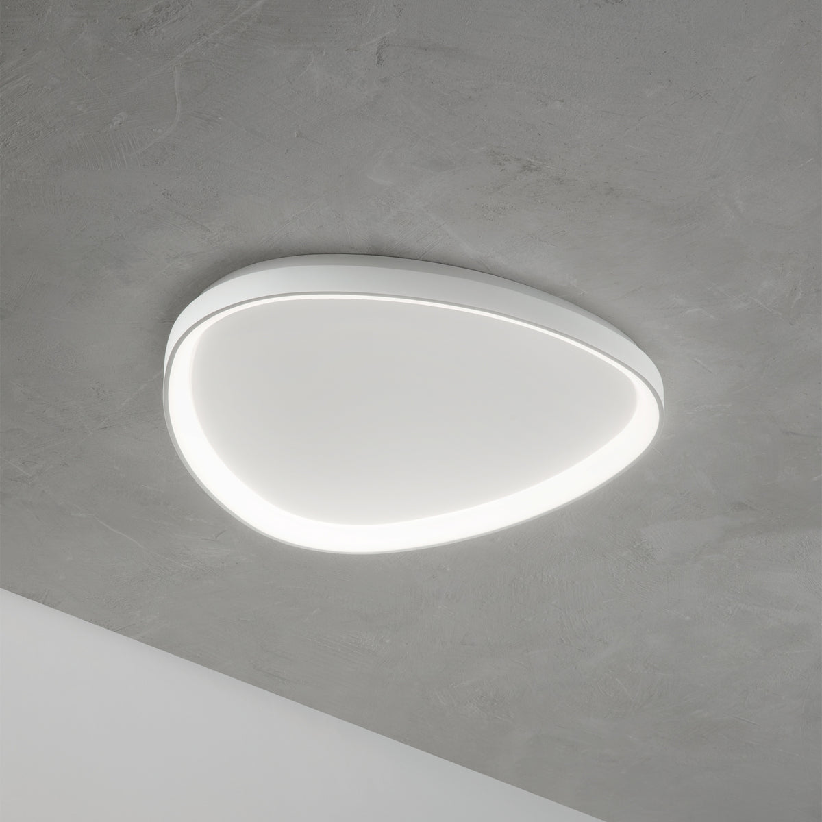 Plafonieră Ideal Lux Gemini ON-OFF 3000K, alb, Ø61 cm, 328041