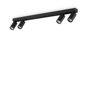Plafonieră Ideal Lux Profilo PL4, negru, 328195