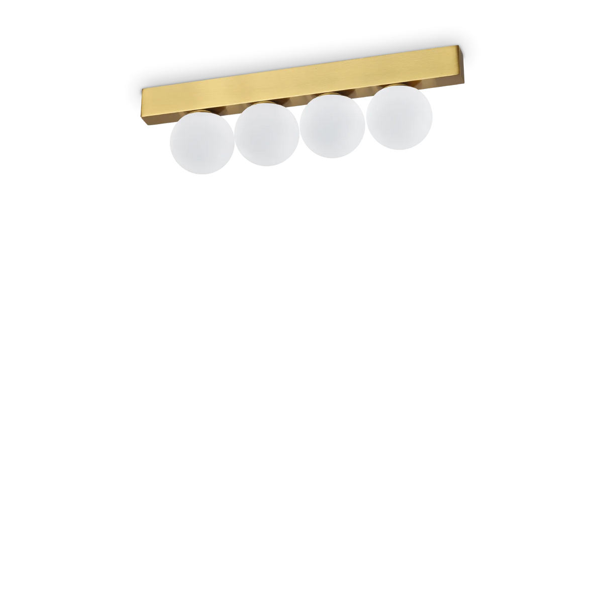 Plafonieră Ideal Lux Ping Pong PL4, alamă, 328249