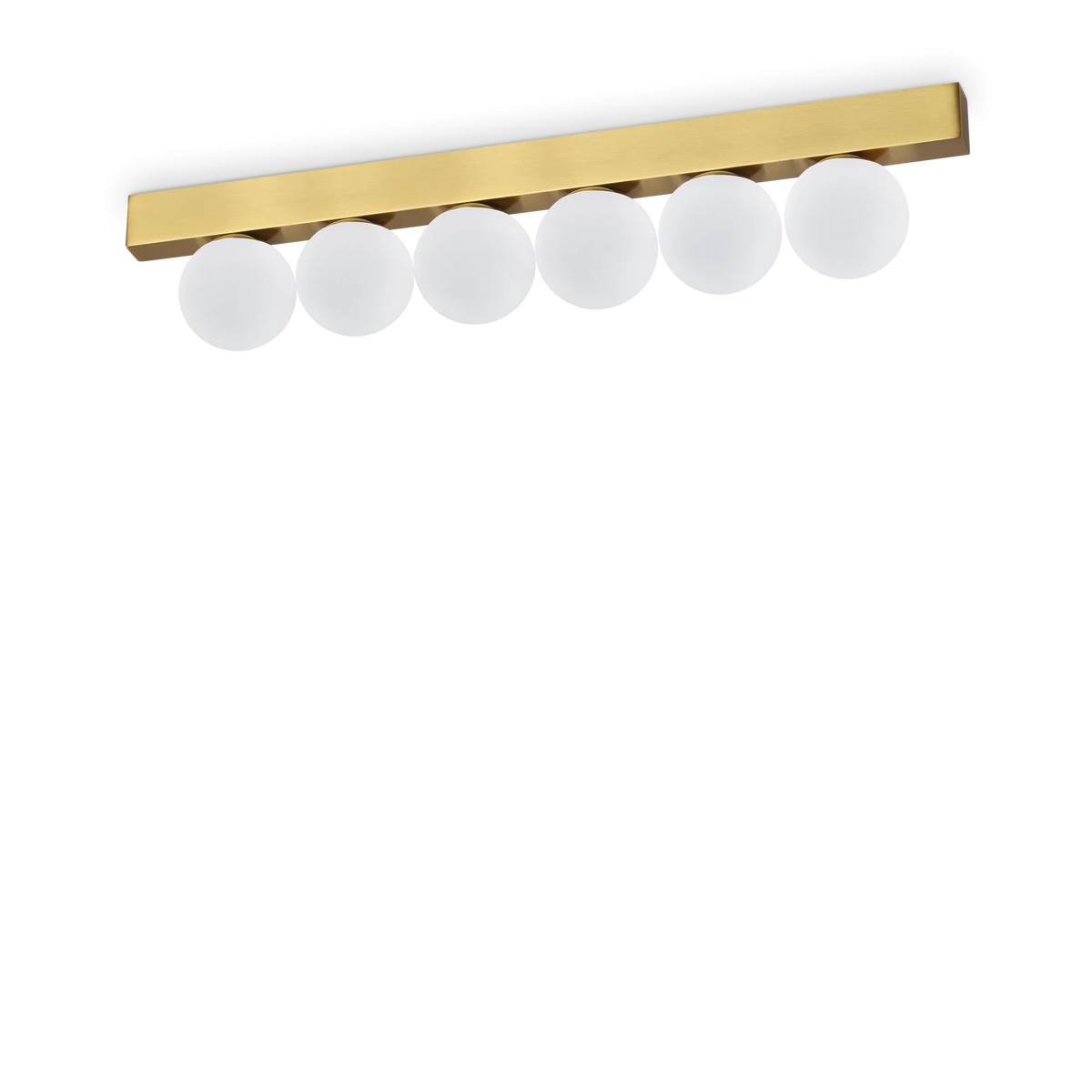 Plafonieră Ideal Lux Ping Pong PL6, alamă, 328263