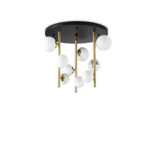 Plafonieră Ideal Lux Perlage PL9, alb, 328423