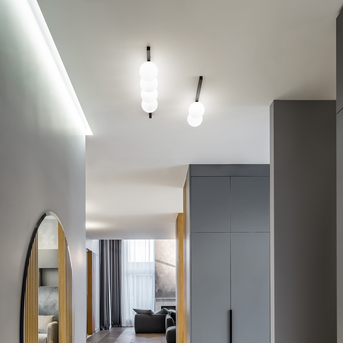 Plafonieră Ideal Lux Binomio PL4, alb, 328454