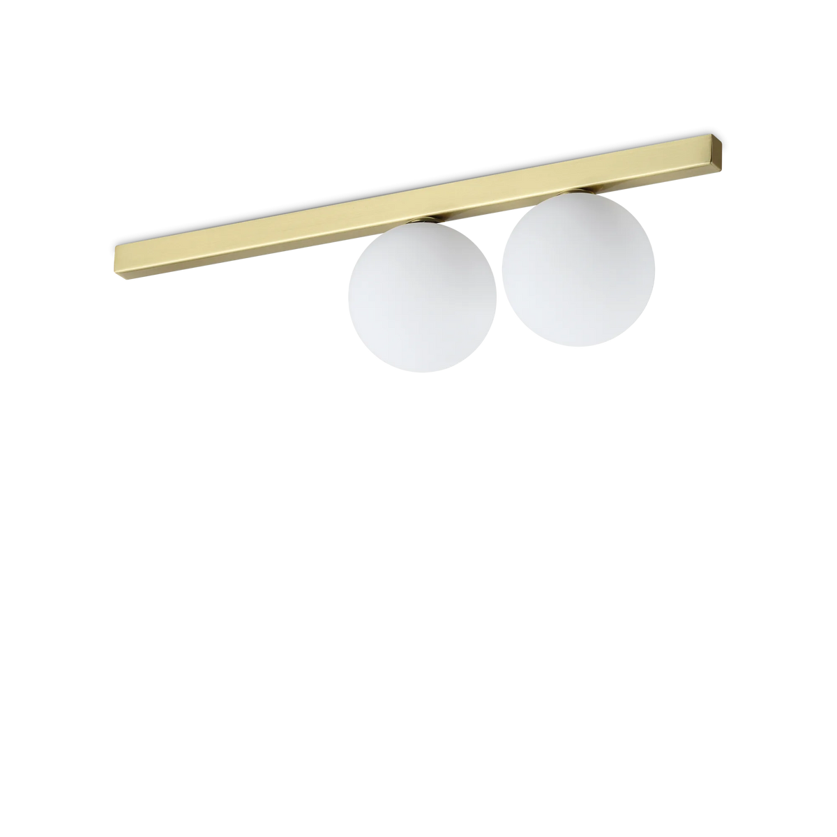 Plafonieră Ideal Lux Binomio PL2, alamă, 328447