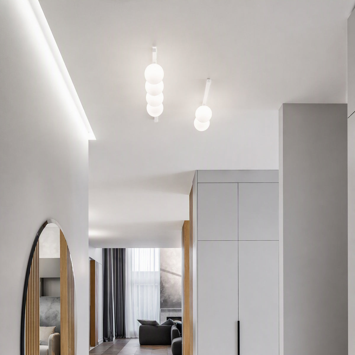 Plafonieră Ideal Lux Binomio PL4, alb, 328454