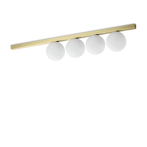 Plafonieră Ideal Lux Binomio PL4, alamă, 328461