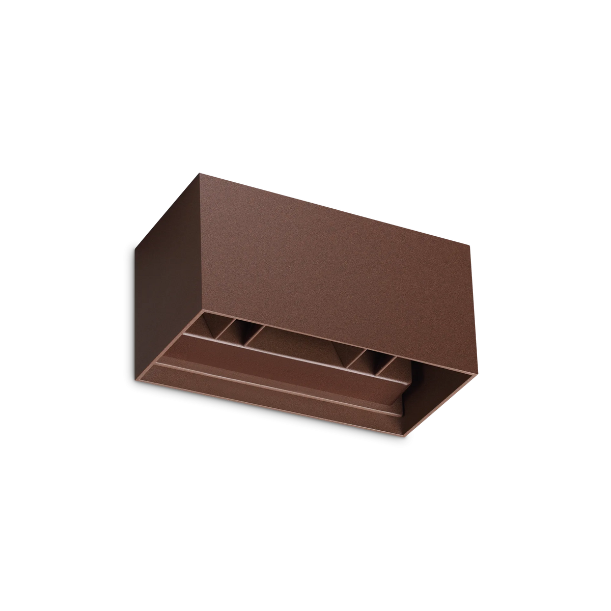 Aplică de exterior Ideal Lux Atom, cafea, Ø20 cm, 328669