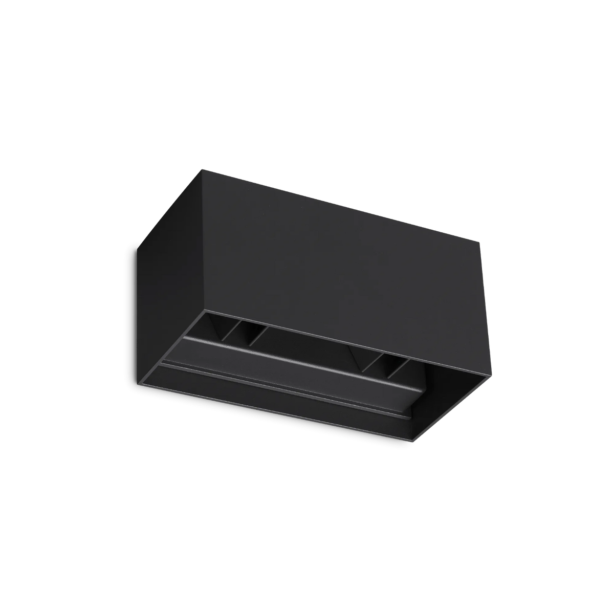 Aplică de exterior Ideal Lux Atom, negru, Ø20 cm, 328676