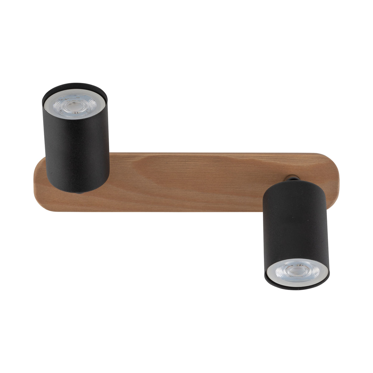 Aplică TK Lighting Top 2, lemn, negru, 2 x GU10, 3291