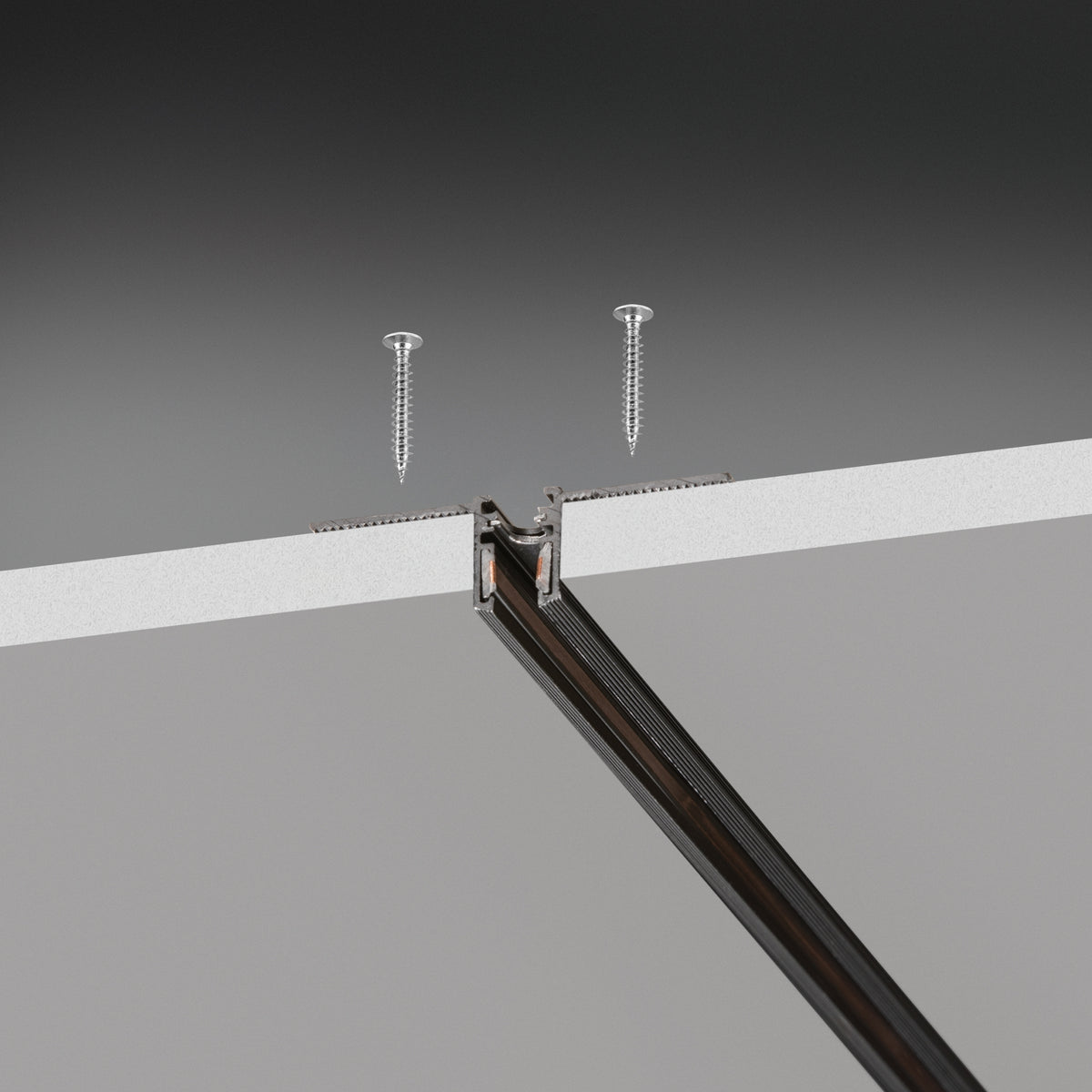 Profil Ideal Lux Deva Profile Recessed 2000 Mm, negru, 332536