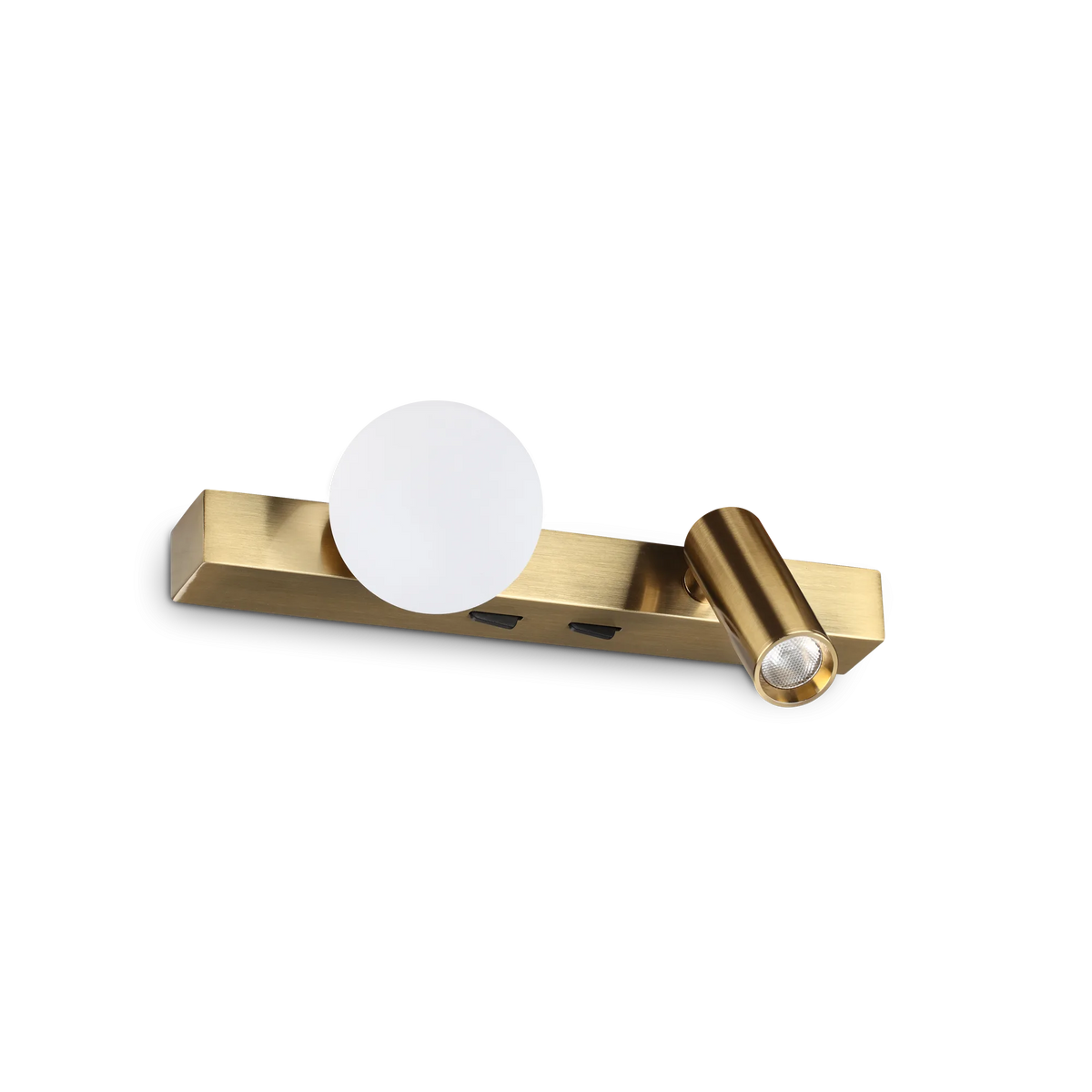 Aplică Ideal Lux Ping Pong, alamă, 336671