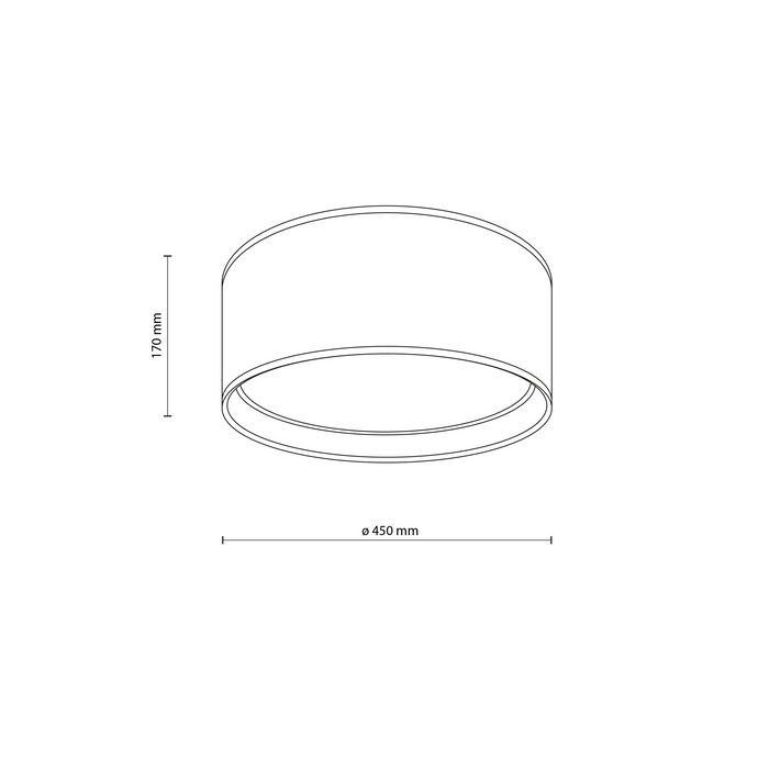 Plafoniera Bilbao BEIGE/GOLD 600 4399