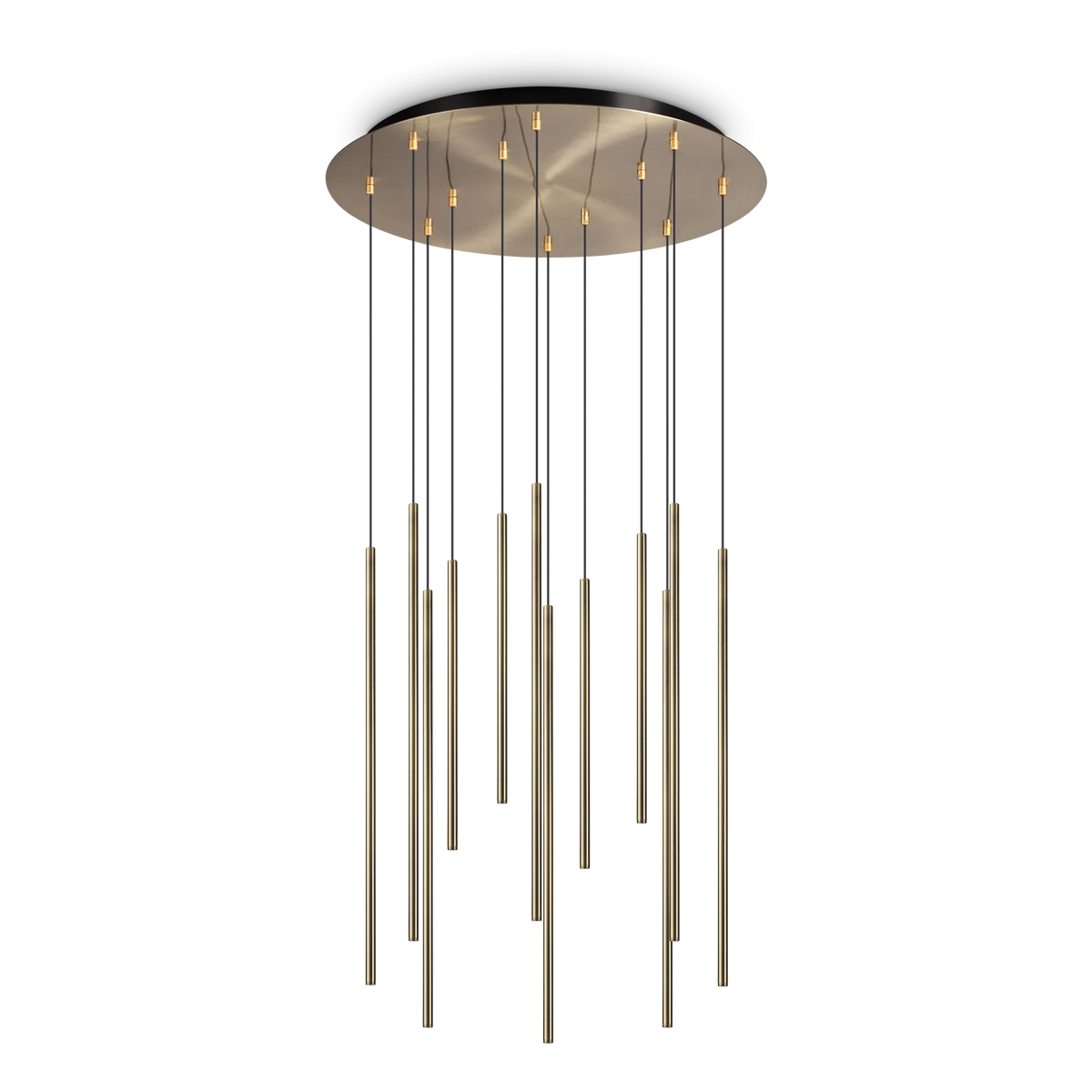 Lustră Ideal Lux Filo SP12 3000K, alamă, 263663