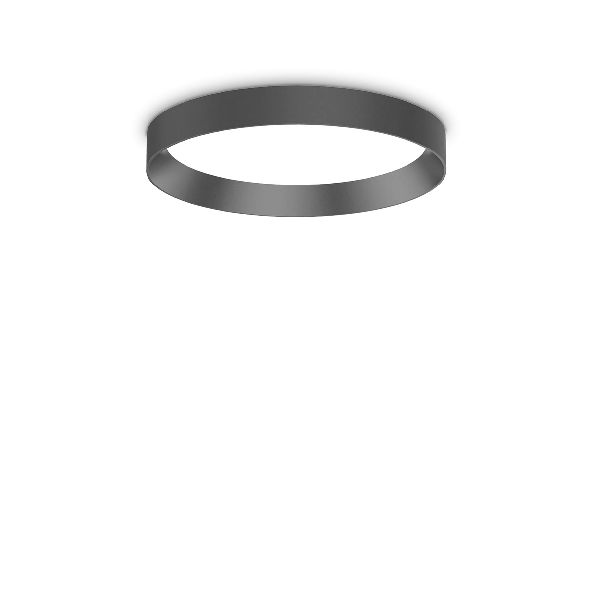 Plafonieră Ideal Lux Fly 3000K, negru, Ø35 cm, 306575