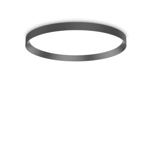 Plafonieră Ideal Lux Fly 2700K, negru, Ø60 cm, 341194