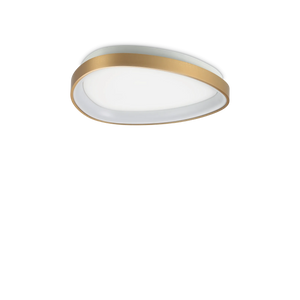 Plafonieră Ideal Lux Gemini ON-OFF 2700K, alamă, Ø42 cm, 341453