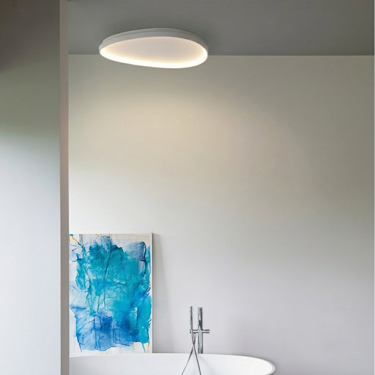Plafonieră Ideal Lux Gemini ON-OFF 2700K, alb, Ø81 cm, 341491