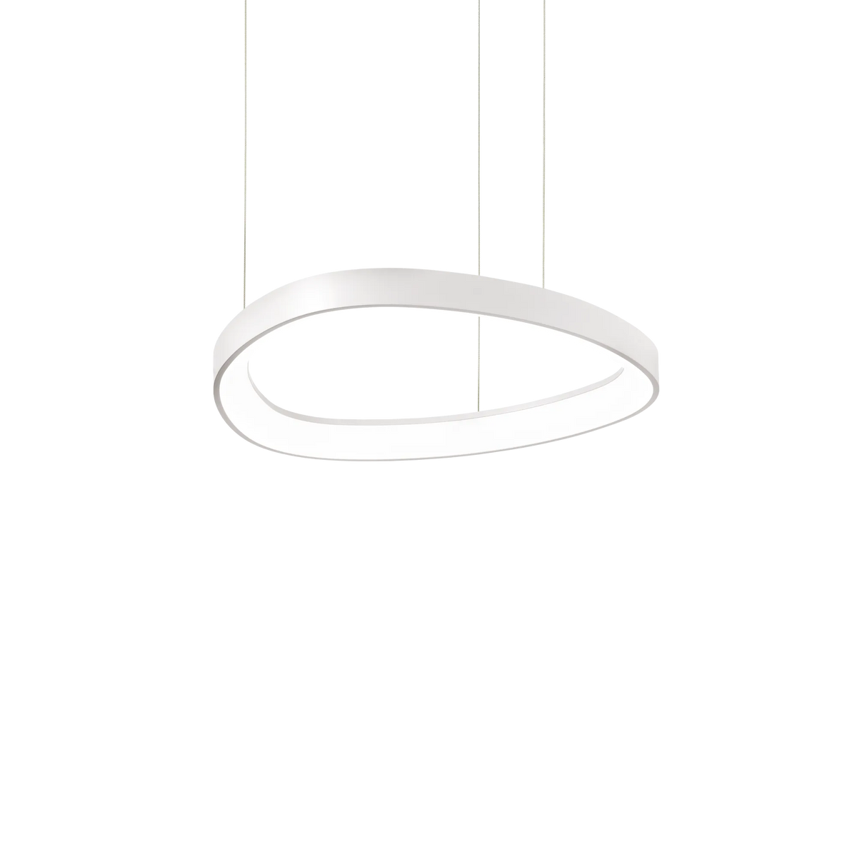 Lustră Ideal Lux Gemini ON-OFF 2700K, alb, Ø42 cm, 341521