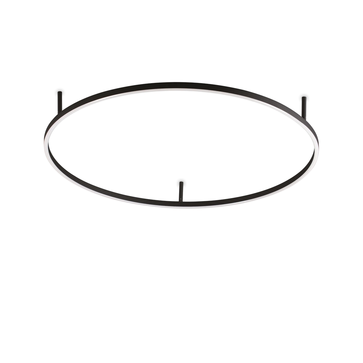 Plafonieră Ideal Lux Oracle Slim Round 2700K ON-OFF, negru, Ø90 cm, 341965