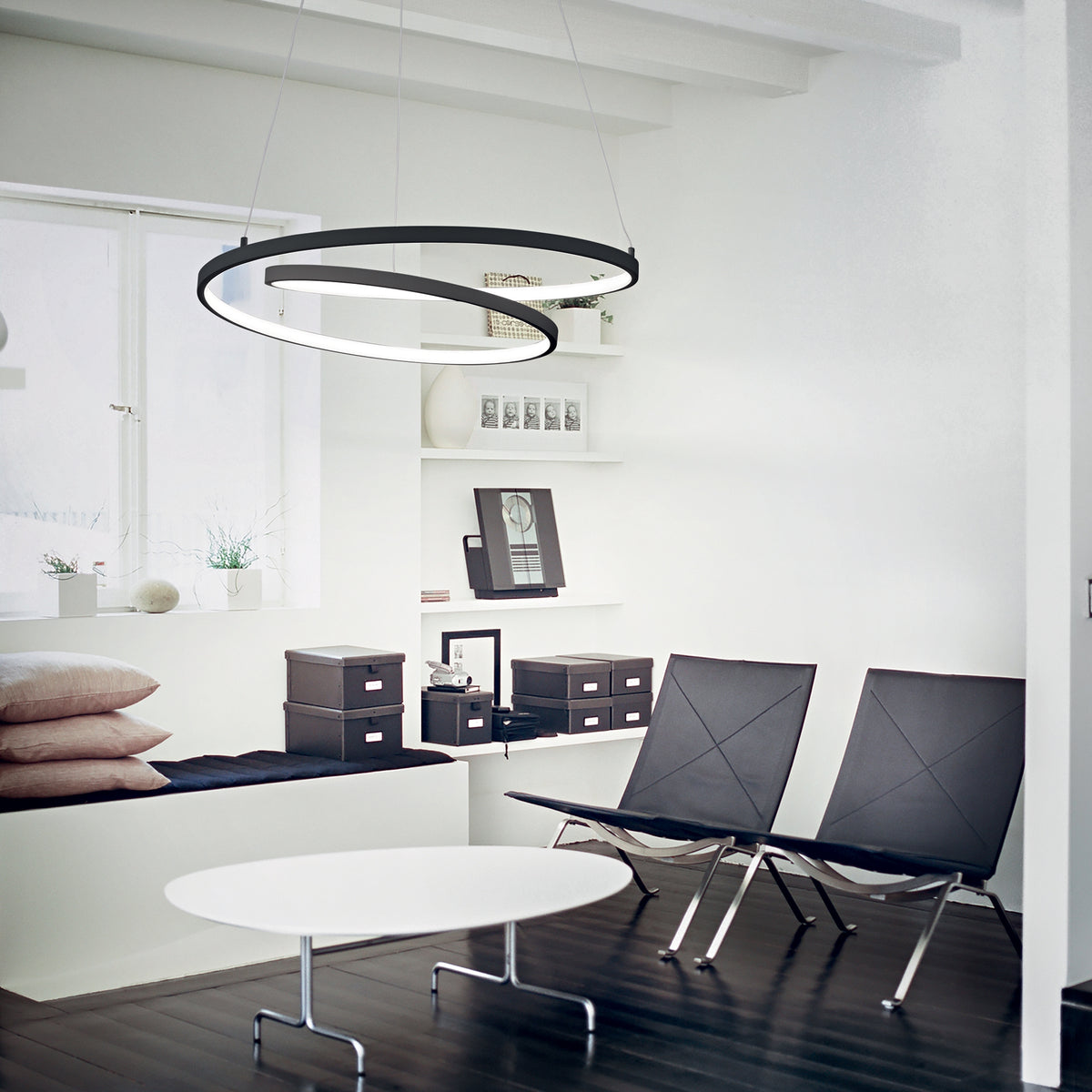 Lustră Ideal Lux Oz ON-OFF 2700K, alamă, Ø60 cm, 342368