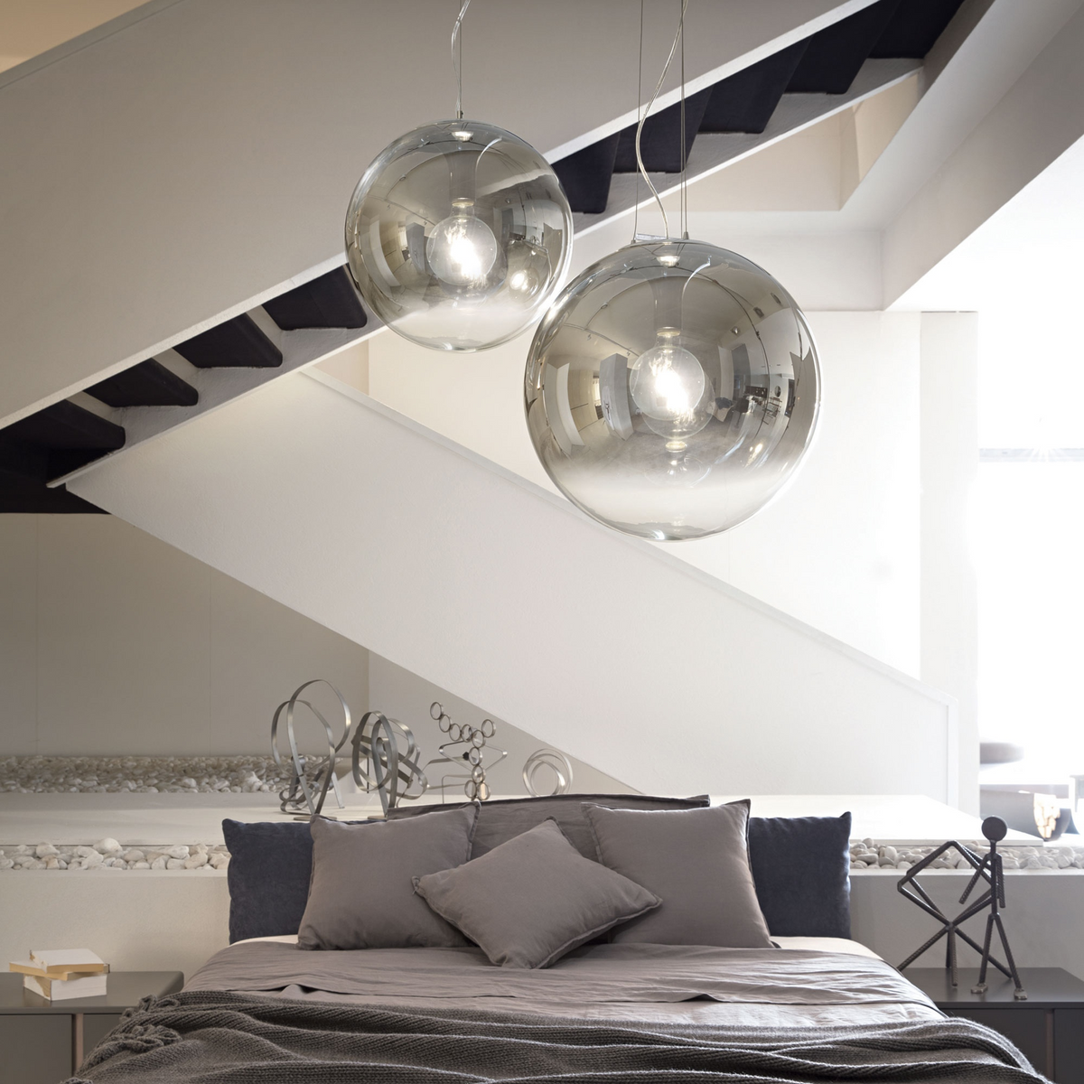 Structură pentru pendul Ideal Lux Mapa Mini MSP1 Small, alb, 343617