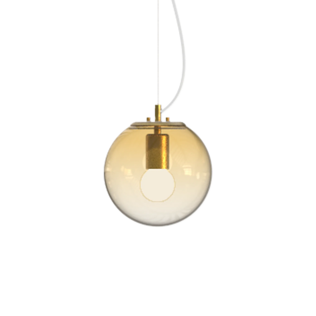 Pendul Ideal Lux Mapa Clear SP1, chihlimbar, Ø20 cm, 346540
