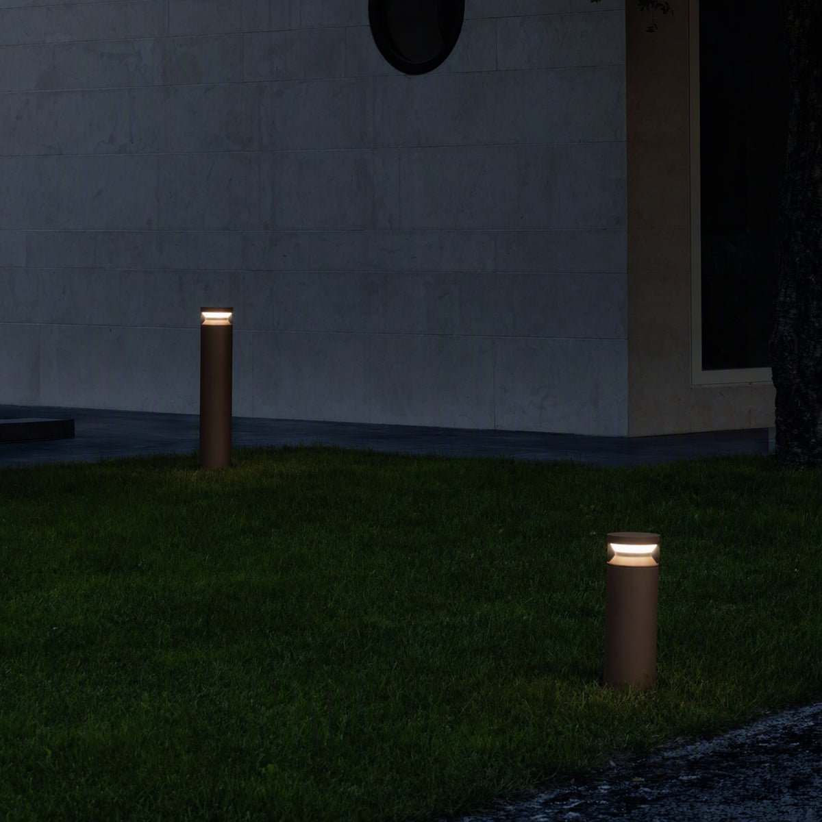 Lampă de exterior Ideal Lux Boeing, cafea, H100 cm, 346724