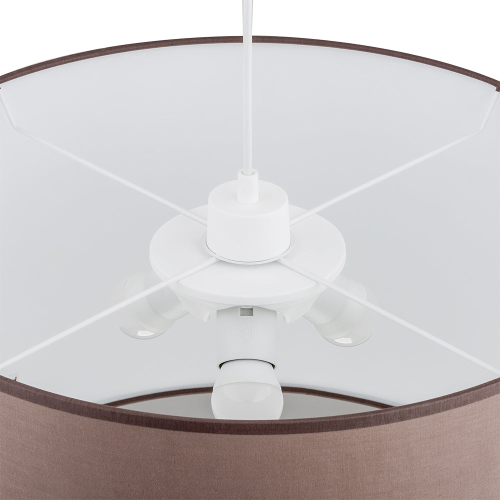 Lustră TK Lighting Rondo 3 500, cappuccino, 3 x E27, 3467