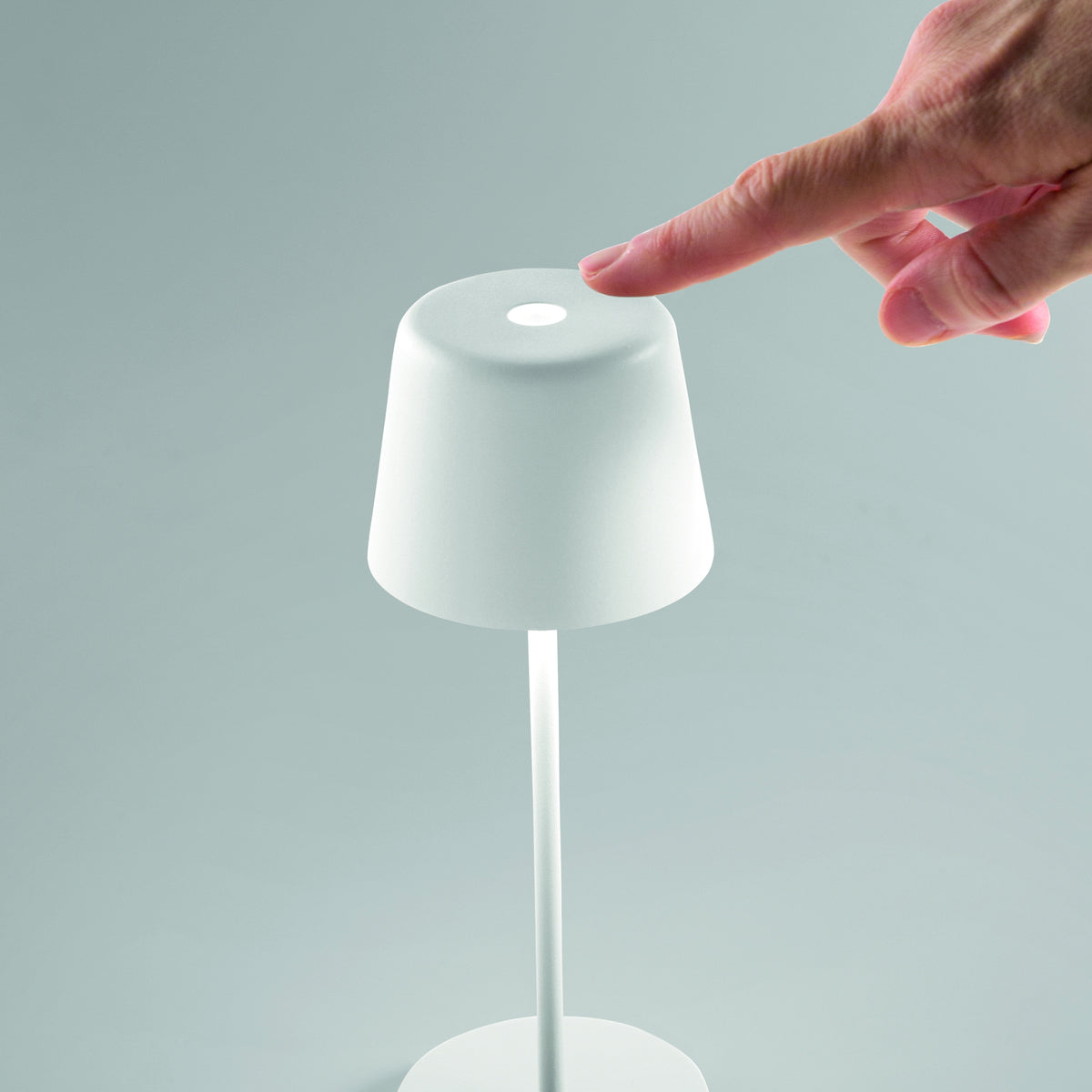 Lampă de masă de exterior Ideal Lux Cute, alb, 346892