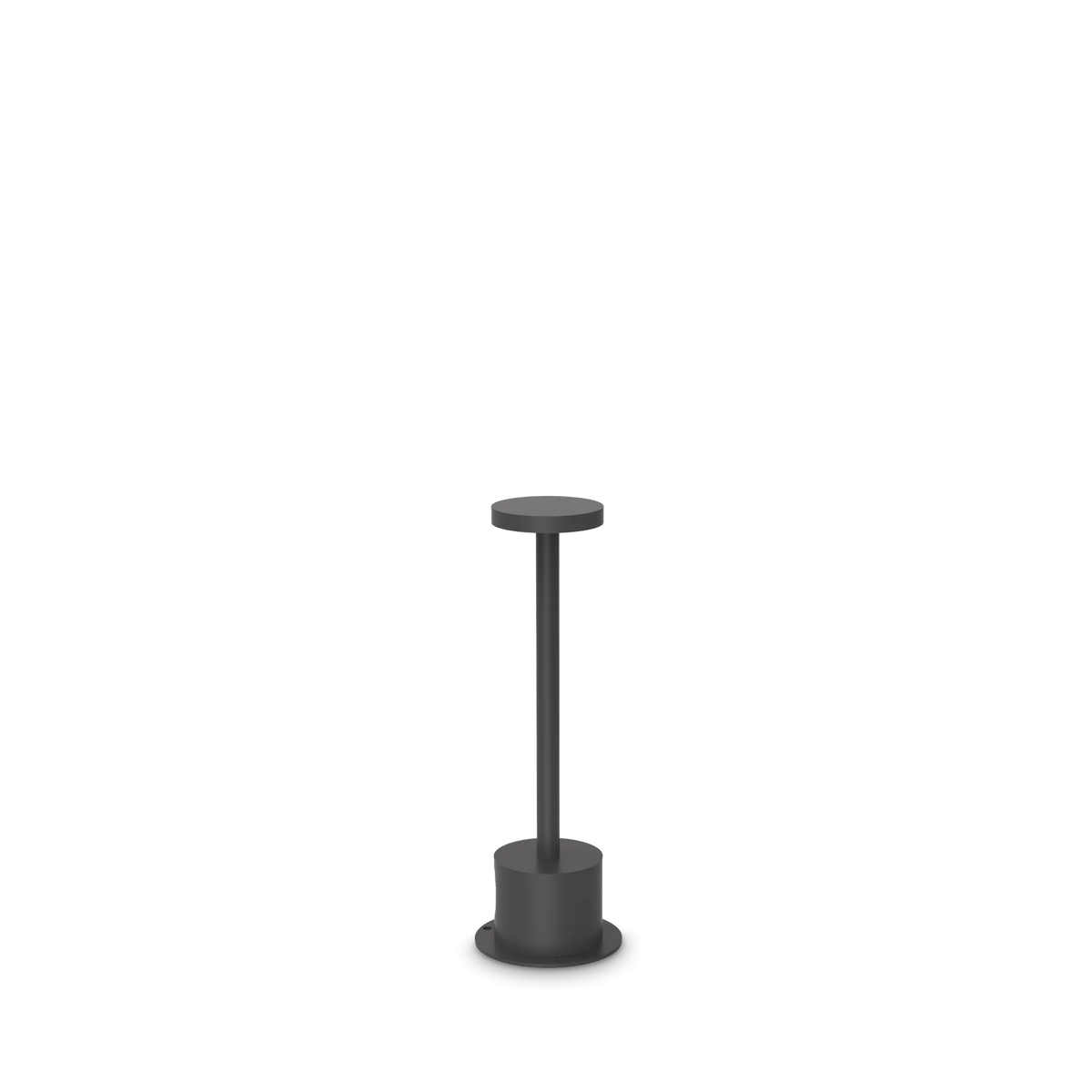 Lampă de exterior Ideal Lux Toffee, negru, Ø8 cm, H25 cm, 347769