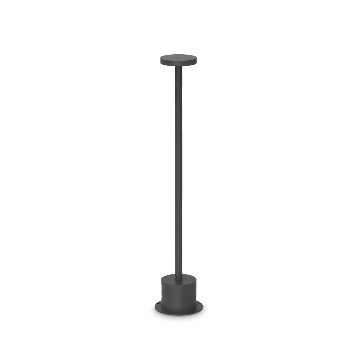 Lampă de exterior Ideal Lux Toffee, negru, Ø8 cm, H50 cm, 347790